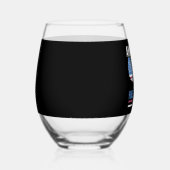 Amerika heeft 45 47 Trump President  gesproken Wijnglas Zonder Voet (Rechts)