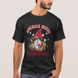 Amerika heeft aardbeien schattig aardbeien gnoom n t-shirt