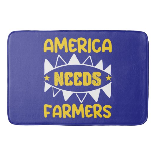 Amerika heeft boeren nodig badmat (Voorkant)