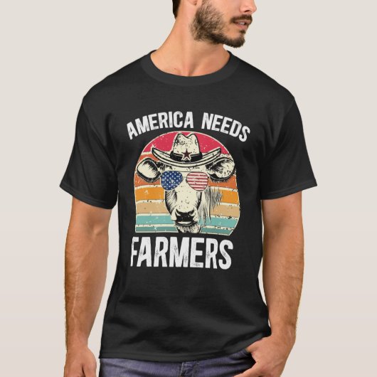 Amerika heeft boeren nodig die de landbouw in de V T-shirt (Voorkant)