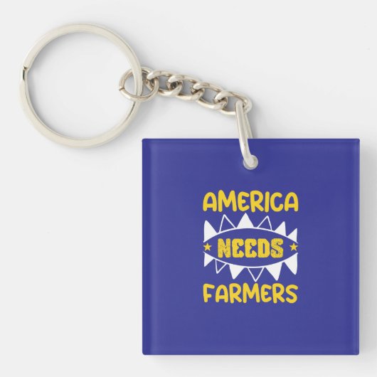 Amerika heeft boeren nodig sleutelhanger (Voorkant)