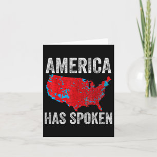 Amerika heeft de verkiezingskaart van 2024 gesprok kaart