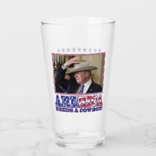 Amerika heeft een Cowboy nodig - Trump Glas