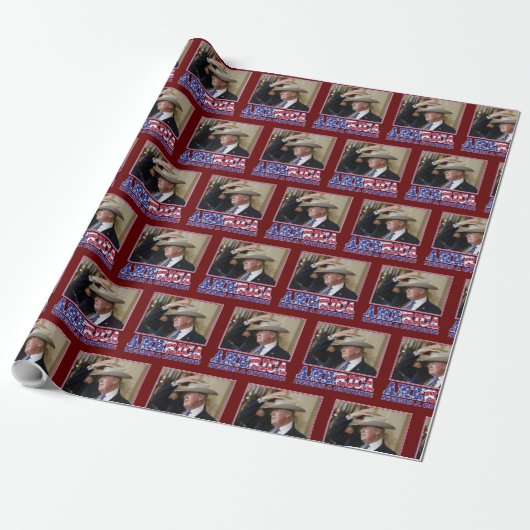 Amerika heeft een Cowboy Trump 2020 nodig Cadeaupapier (Uitgerold)