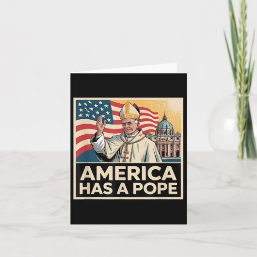 Amerika heeft een nieuwe paus kaart (Voorkant)
