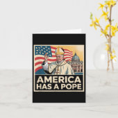 Amerika heeft een nieuwe paus kaart (Gele Bloem)