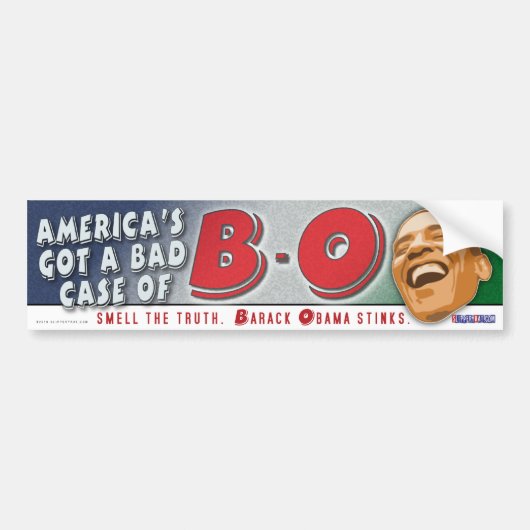 Amerika heeft een slecht Hoesje B-O Bumpersticker (Voorkant)