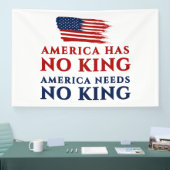 Amerika heeft geen koning, Amerika heeft geen koni Spandoek (Beurs)