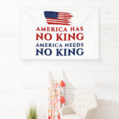 Amerika heeft geen koning, Amerika heeft geen koni Spandoek (Insitu)