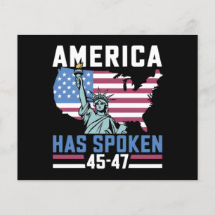 Amerika Heeft Gesproken 45 47 Trump President Vint Flyer