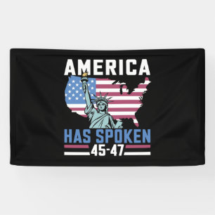 Amerika Heeft Gesproken 45 47 Trump President Vint Spandoek