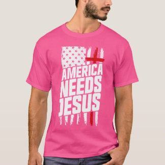 Amerika heeft Jezus nodig Christelijk geloof Patri T-shirt