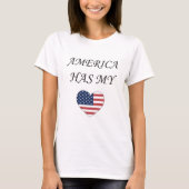 Amerika heeft mijn hart t-shirt (Voorkant)