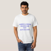 AMERIKA HEEFT OBAMACARE NODIG T-SHIRT (Voorkant volledig)
