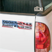 Amerika heeft R en R nodig Bumpersticker (Op Truck)
