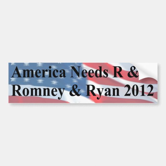 Amerika heeft R en R nodig Bumpersticker (Voorkant)