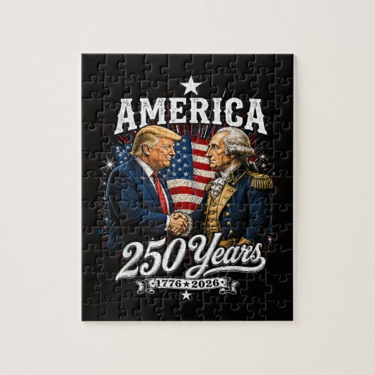 Amerika Herdenking 250e Trump Washington Legpuzzel (Verticaal)