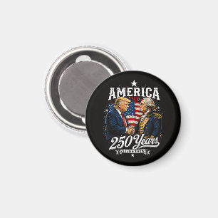 Amerika Herdenking 250e Trump Washington Magneet