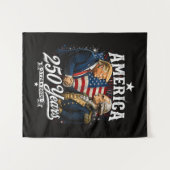 Amerika Herdenking 250e Trump Washington Wandkleed (Voorkant (horizontaal))
