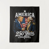 Amerika Herdenking 250e Trump Washington Wandkleed (Voorkant)