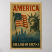 Amerika – Het land van dromen, Poster (Voorkant)