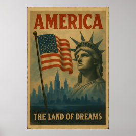 Amerika – Het land van dromen,  Poster