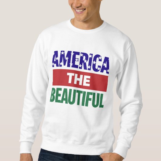Amerika Het Mooi Topografische Kaart Trui (Voorkant)