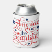 Amerika het mooie blikjeskoeler (Blikje Voorkant)