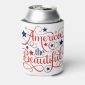 Amerika het mooie blikjeskoeler (Blikje Achterkant)