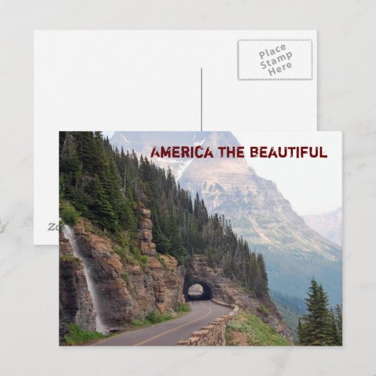 Amerika het mooie -briefkaart briefkaart (Voorkant / Achterkant)