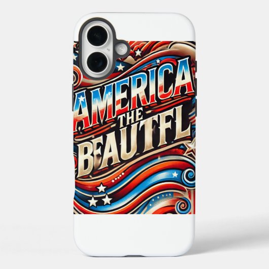 Amerika het mooie Case-Mate iPhone case (Achterkant)