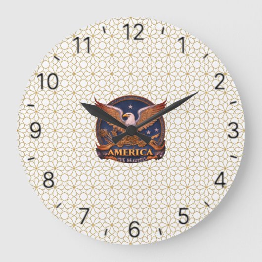 Amerika het mooie grote klok (Voorkant)