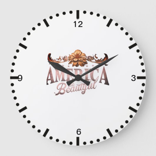 Amerika het mooie grote klok (Voorkant)