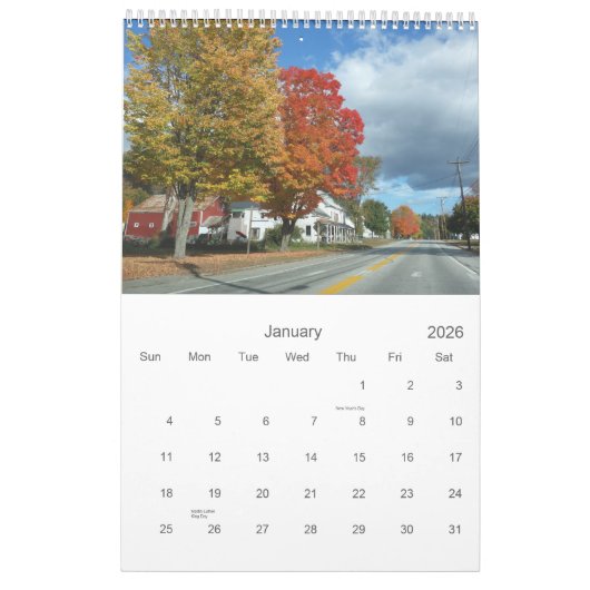 Amerika het mooie kalender (Jan 2026)