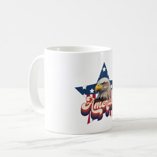 Amerika het mooie koffiemok (Voorkant links)