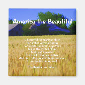 Amerika het mooie Magnet (Voorkant)