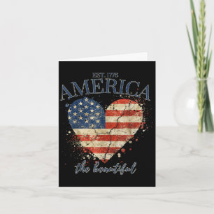 Amerika het mooie onafhankelijkheidsdag patriottis kaart