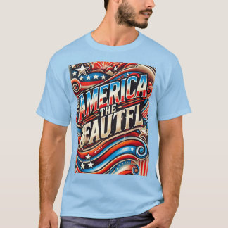 Amerika het mooie t-shirt