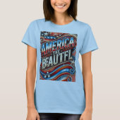 Amerika het mooie t-shirt (Voorkant)