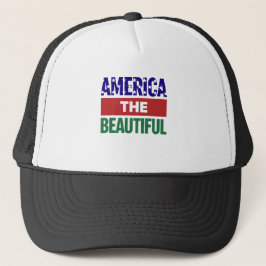 Amerika Het Mooiste Topografische Kaart Trucker Pet