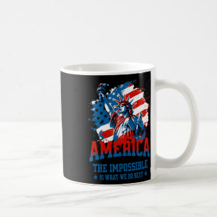 Amerika Het onmogelijke is wat we het beste doen V Koffiemok
