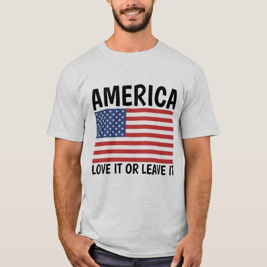 AMERIKA HOEFT ERVAN OF VERLAAT IT T-Shirts (Voorkant)