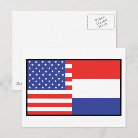 Amerika Holland Briefkaart (Voorkant / Achterkant)