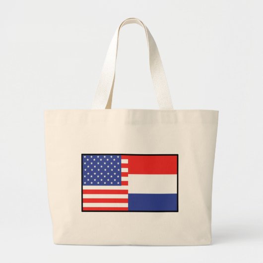 Amerika Holland Grote Tote Bag (Voorkant)