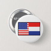 Amerika Holland Ronde Button 5,7 Cm (Voorkant /achterkant)