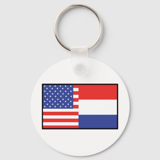 Amerika Holland Sleutelhanger (Voorkant)