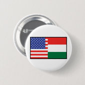 Amerika Hongarije Ronde Button 5,7 Cm (Voorkant /achterkant)