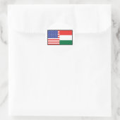 Amerika Hongarije Ronde Sticker (Tas)
