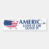 Amerika, hou ervan of laat het achter bumpersticker (Voorkant)
