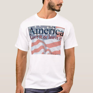 Amerika, hou ervan of laat het achter t-shirt